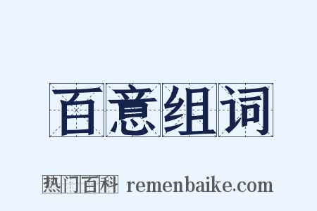 百意组词是什么意思的图片